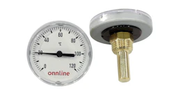 THERMOMETER Ø63 ONNLINE Ø63 0-120°C T1/2 L=40/12mm