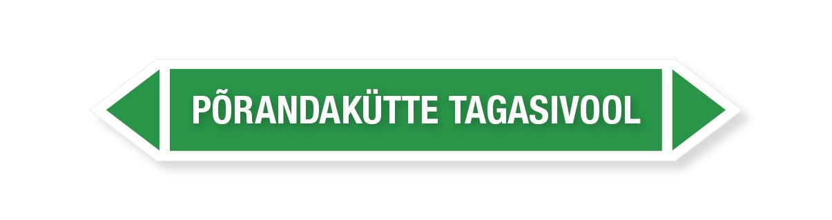 KLEEBIS PÕRANDAKÜTTE TAGASIVOOL 16tk
