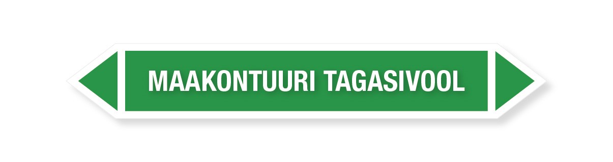 KLEEBIS MAAKONTUURI TAGASIVOOL 16tk