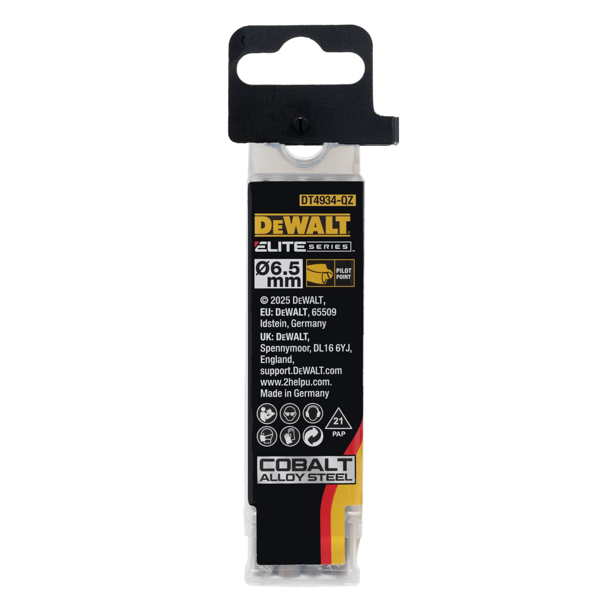 dewalt Hårdmetallborr dewalt elite hss e kobolt 6,5mm 10st