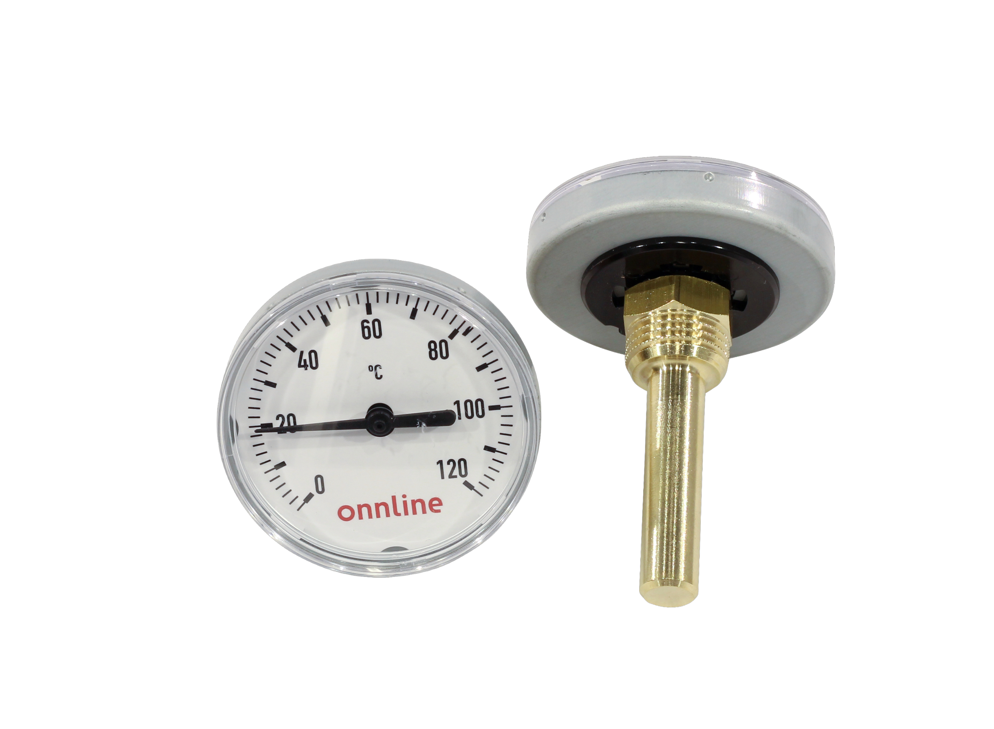 THERMOMETER Ø63 ONNLINE Ø63  0-120°C T1/2 L=60/12mm
