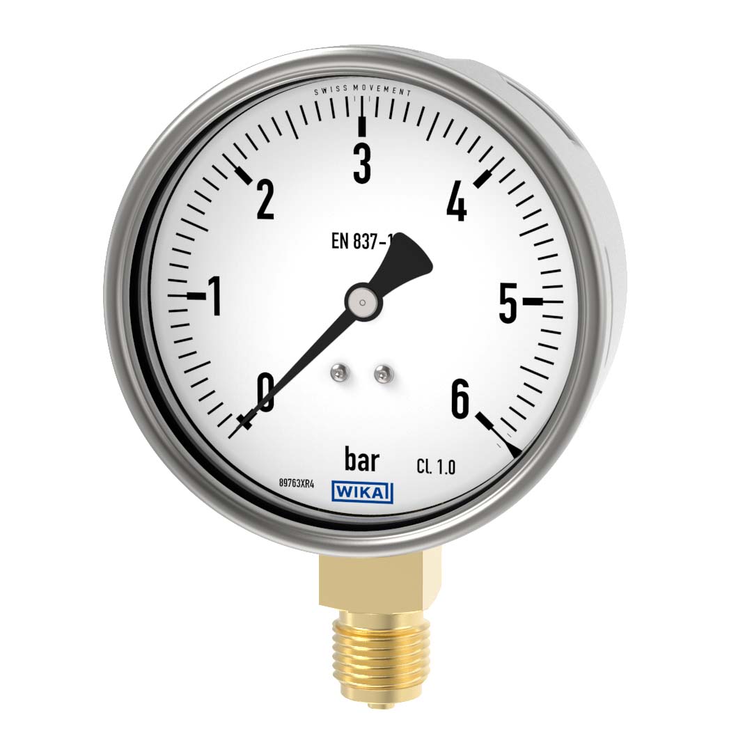 PRESS. GAUGE WIKA 212.20 100 0-6B A1/2 9041524