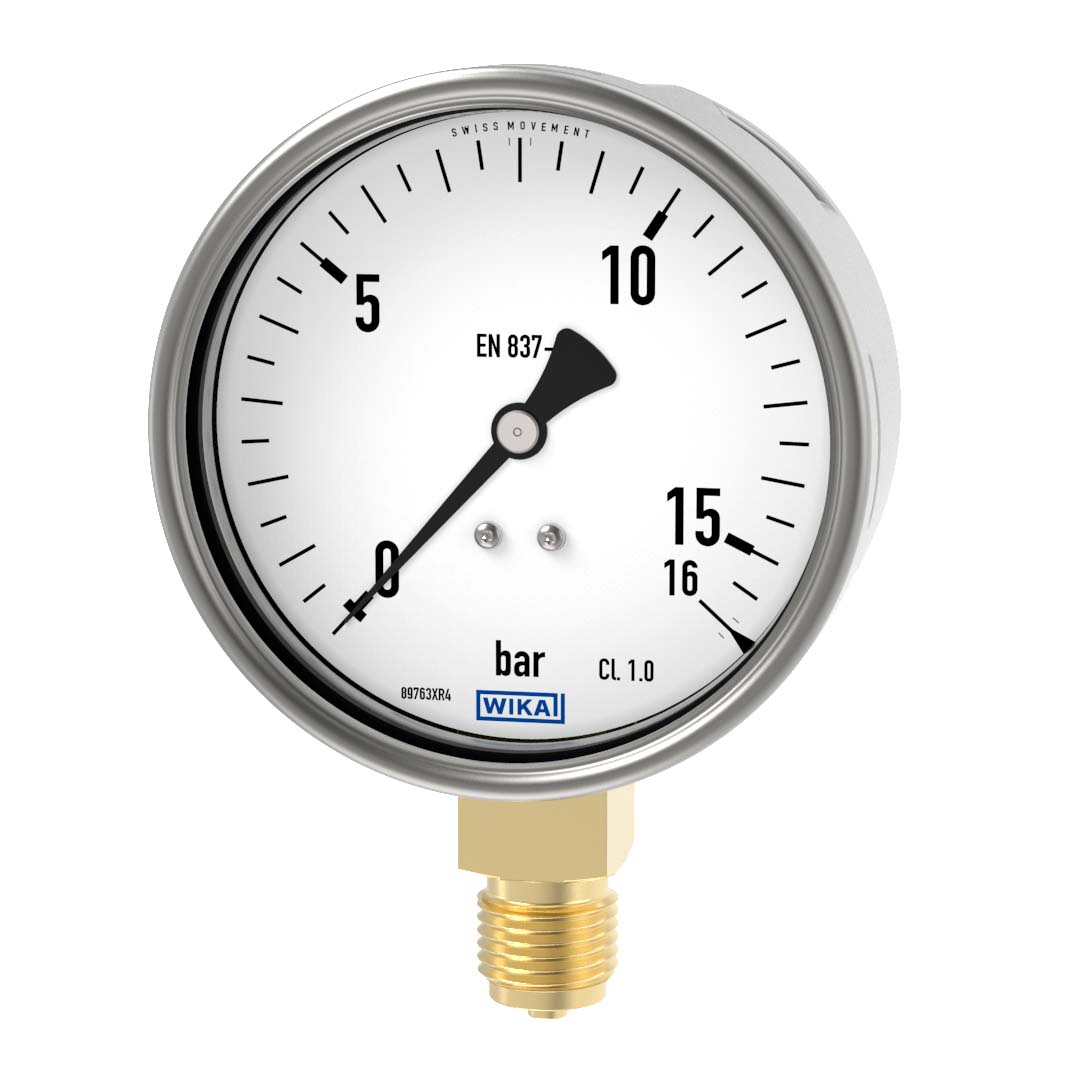 PAINEMITTARI WIKA 212.20 Ø100  0-16bar A1/2 9041508