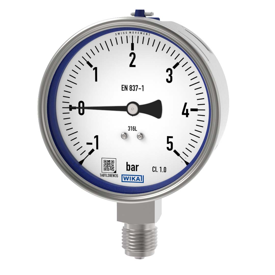 PAINEMITTARI WIKA 232.50 Ø100  -1-5bar A1/2  9040269