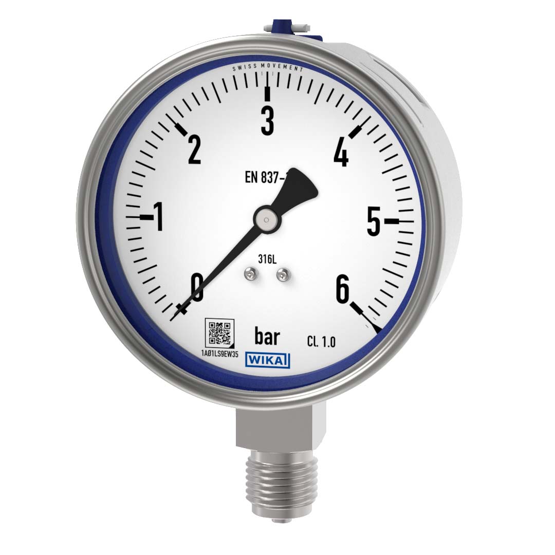 PAINEMITTARI WIKA 232.50 Ø100  0-6bar A1/2  9050205
