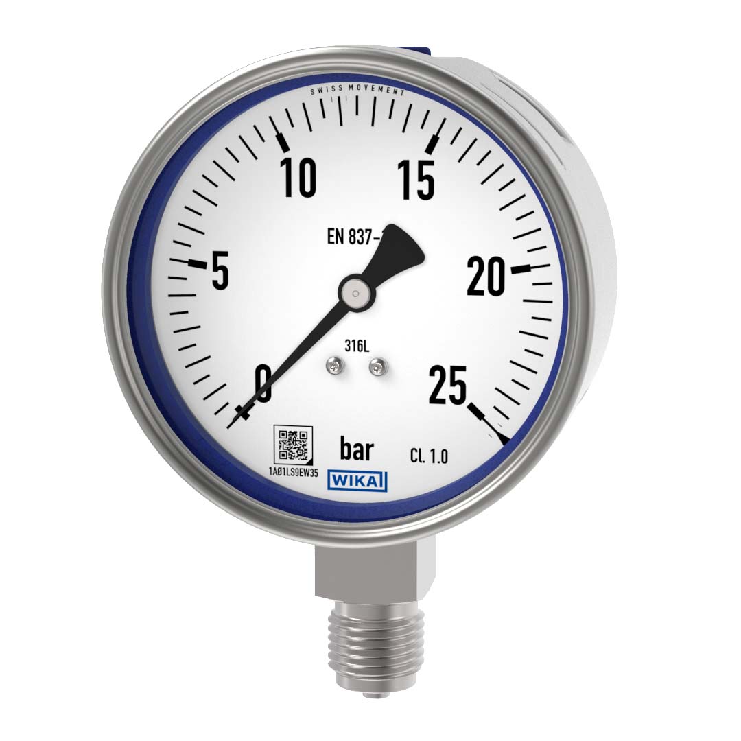 PAINEMITTARI WIKA 232.50 Ø100  0-25bar A1/2  9060219