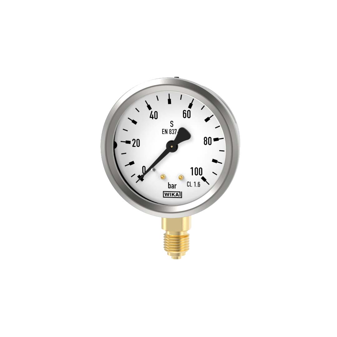 PRESS. GAUGE WIKA 213.53 63 0-100B A1/4 9022040
