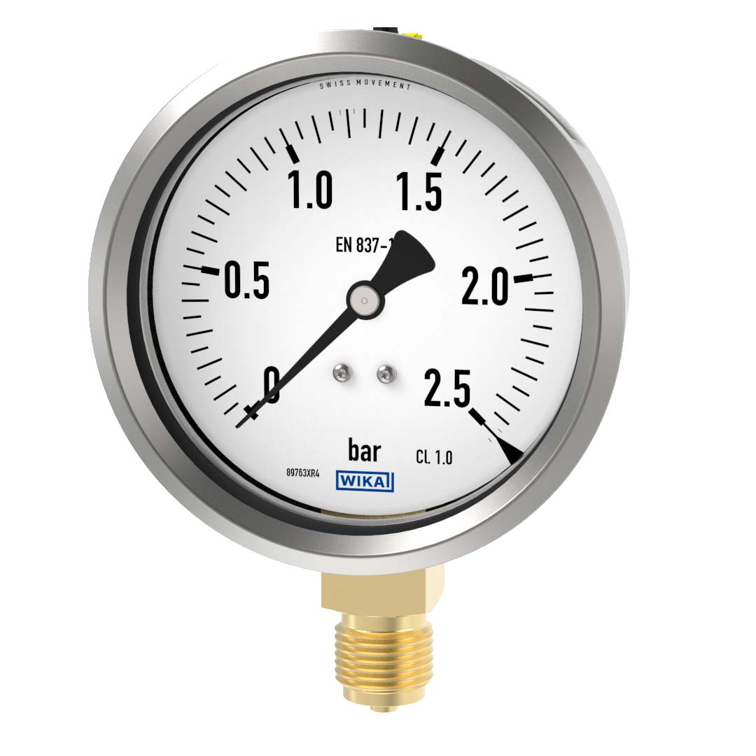 PRESS. GAUGE WIKA 213.53 100 0-2,5B A1/2 9022562