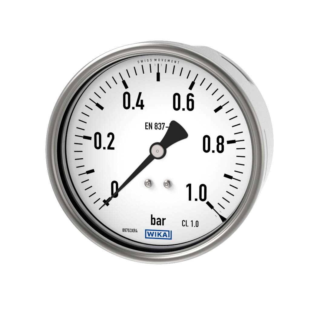 PAINEMITTARI WIKA 212.20 Ø100  0-1bar T1/2