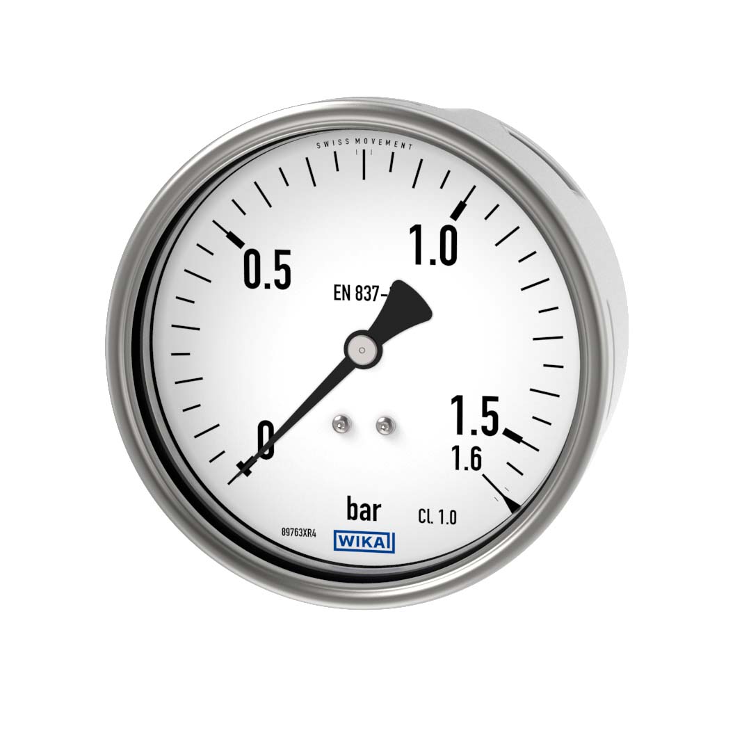 PAINEMITTARI WIKA 212.20 Ø100  0-1,6bar T1/2