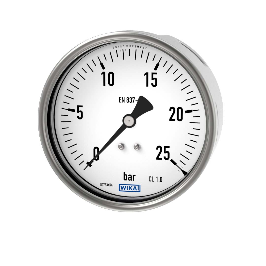 PAINEMITTARI WIKA 212.20 Ø100  0-25bar T1/2