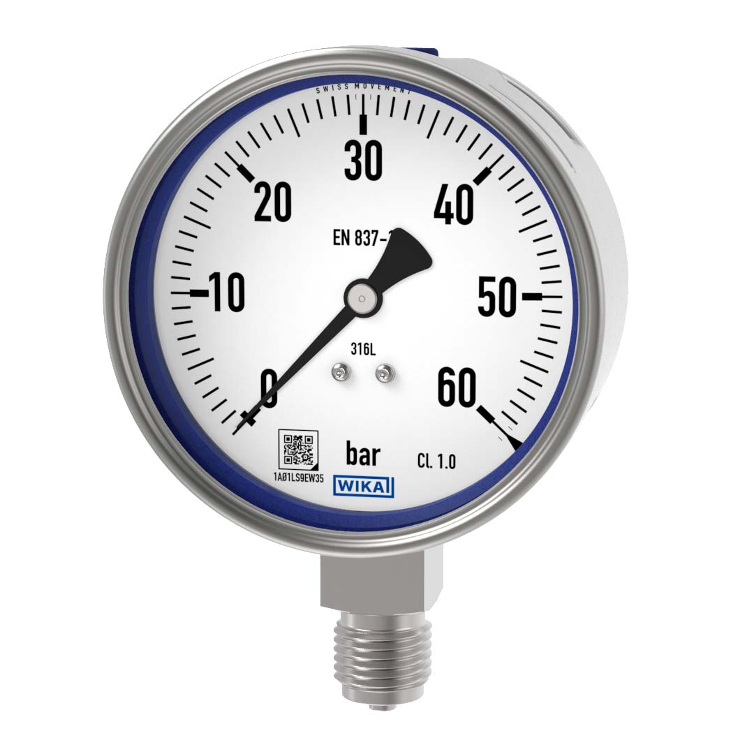 PAINEMITTARI WIKA 232.50 Ø100  0-60bar A1/2