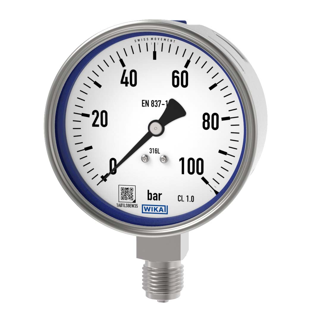 PAINEMITTARI WIKA 232.50 Ø100  0-100bar A1/2