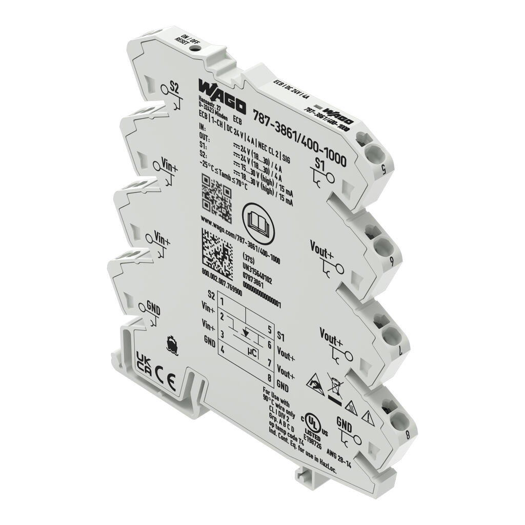EL AUTOMĀTSLĒDZIS 1 KANĀLS 24 VDC 4A
