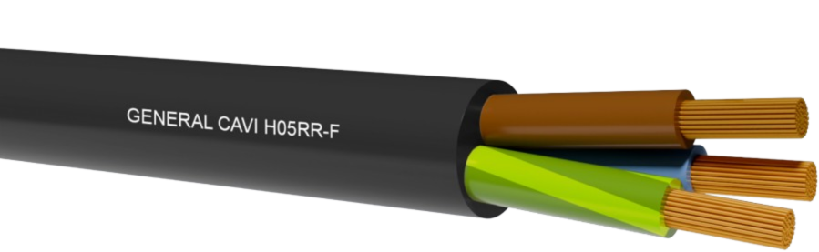 KUMMIKAABEL H05RR-F 2x0,75 R100 Eca