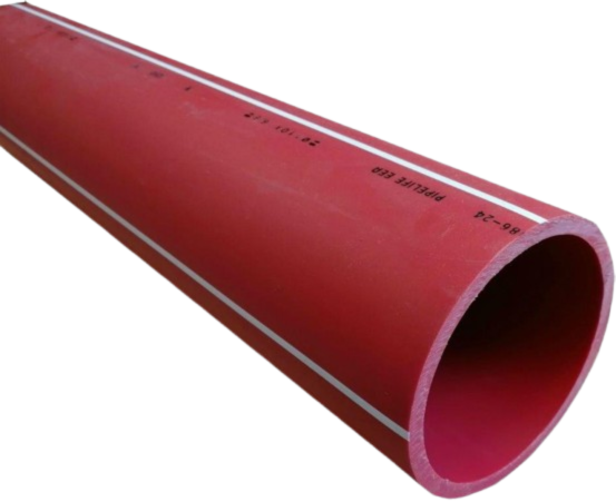 CAURDURES CAURULE KABEĻIEM 1250N 110x6,6mm 6m SARKANA
