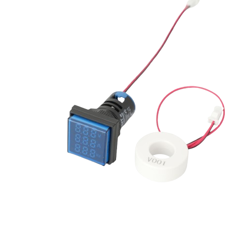 LED MÄRGUTULI AMPER+VOLT M22 0-100A/50-500VAC SININE