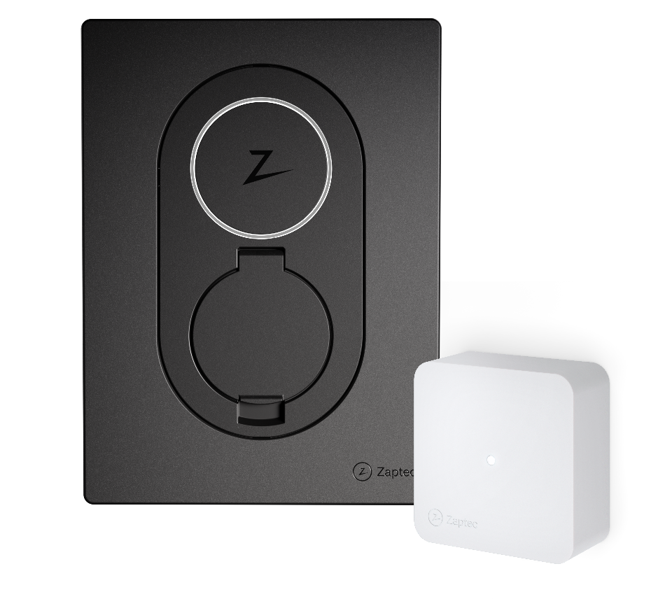 ZAPTEC GO + SENSE SVART 22KW OCH SENSE P1/RJ12