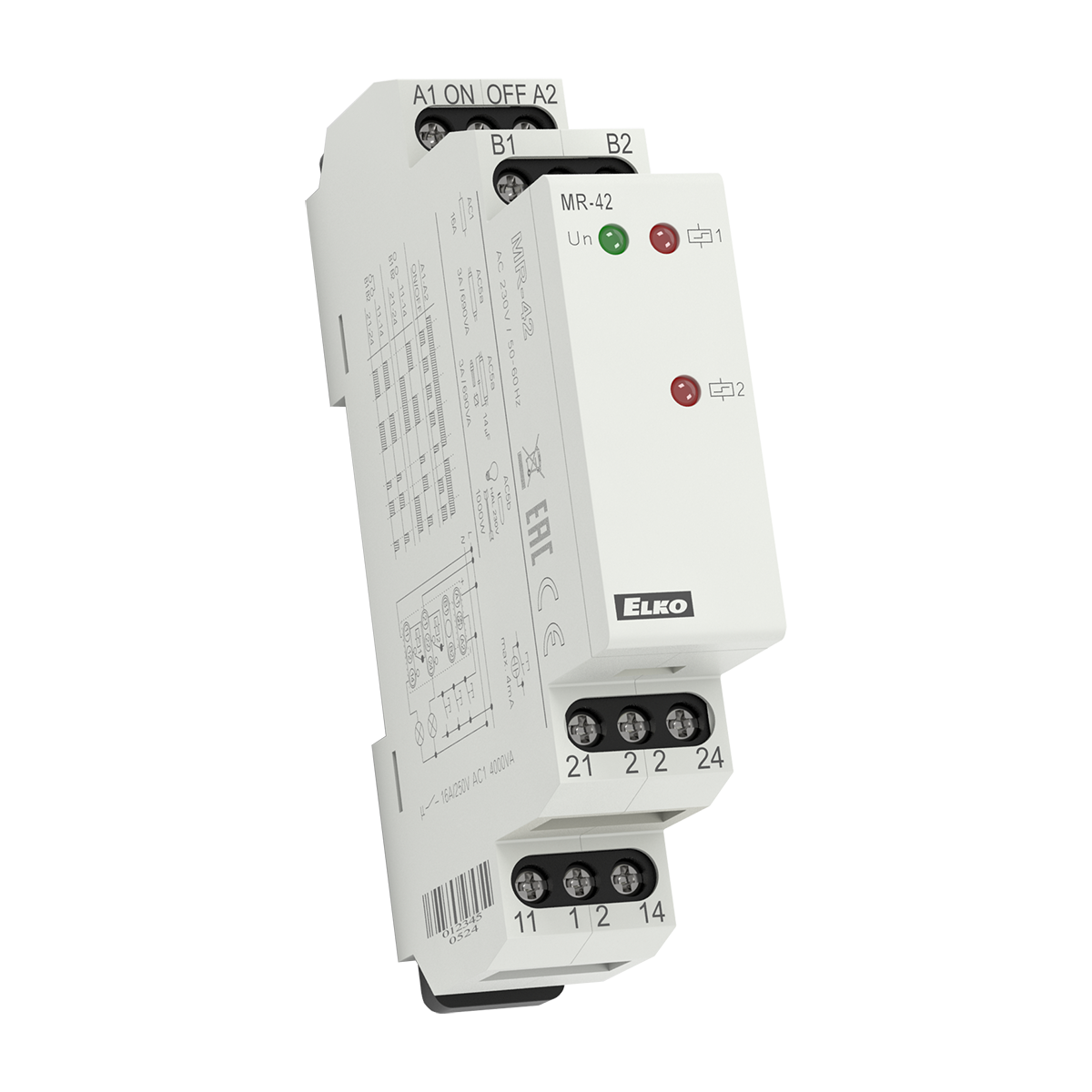elko ep Elektroniska impuls relä mr-42 2vxl/16a 12-240vuc