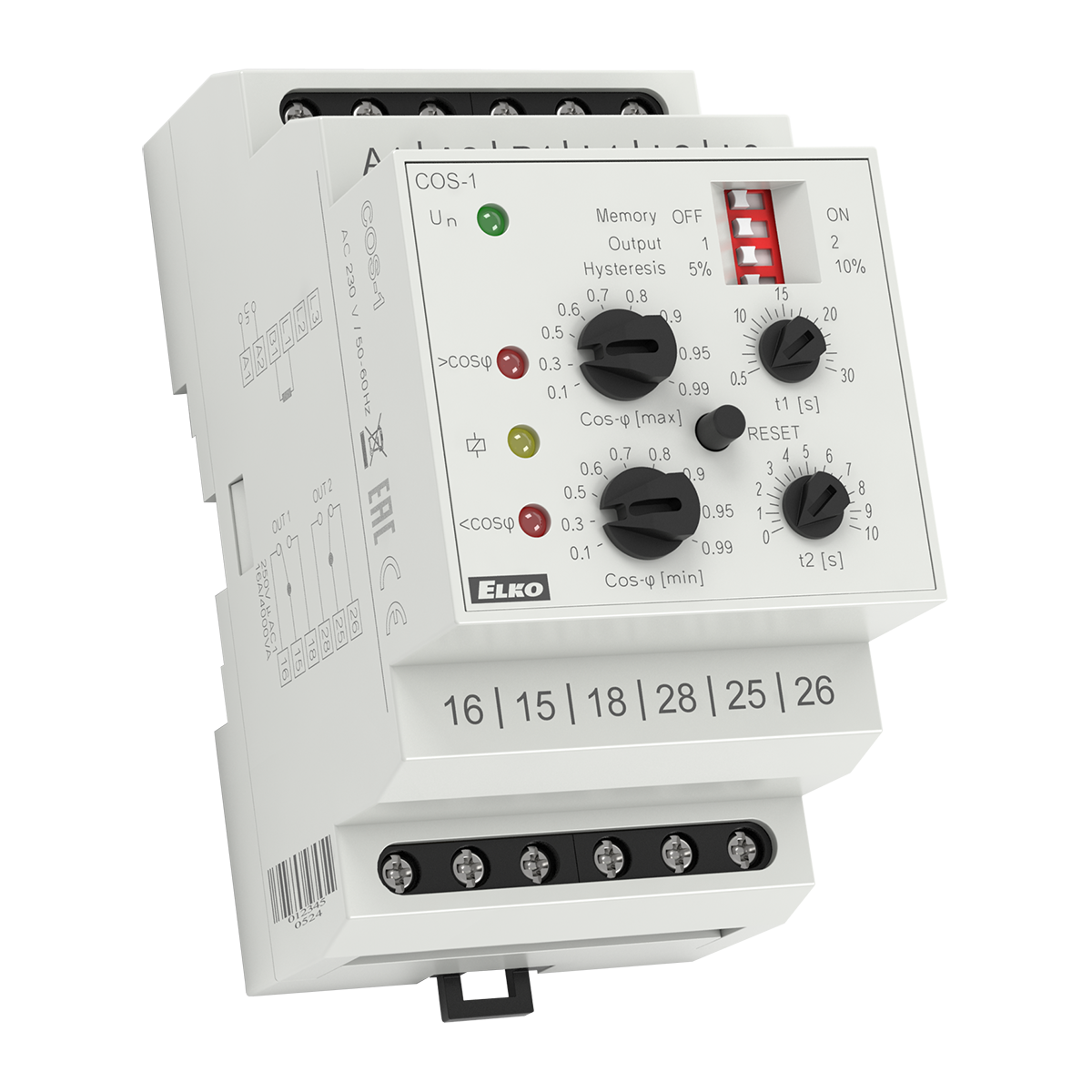elko ep Valvontarele tehoker elko-ep 2vk 16a, 3x230v