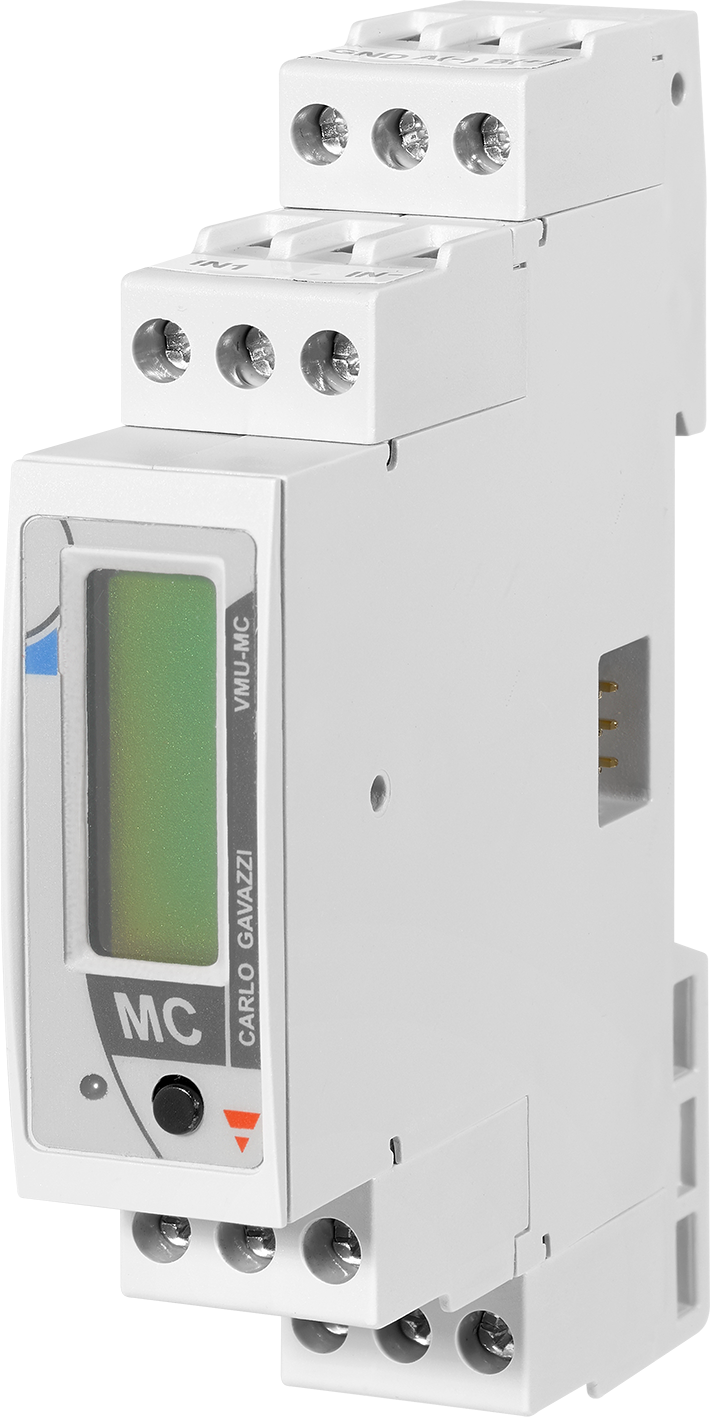 TULO/LÄHTÖYKSIKK CARLO GAVAZZI VMU-MC PULSSILASKURI