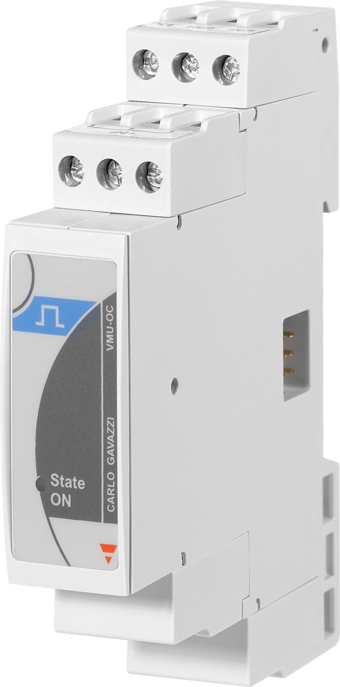 TULO/LÄHTÖYKSIKK CARLO GAVAZZI VMU-OC PULSSILASKURI