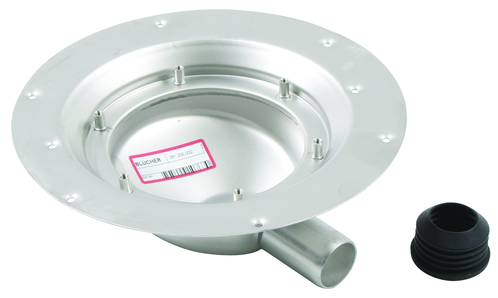 MINI LOWER PART MULTI ø32 HORIZ. W/O GRATE AISI304
