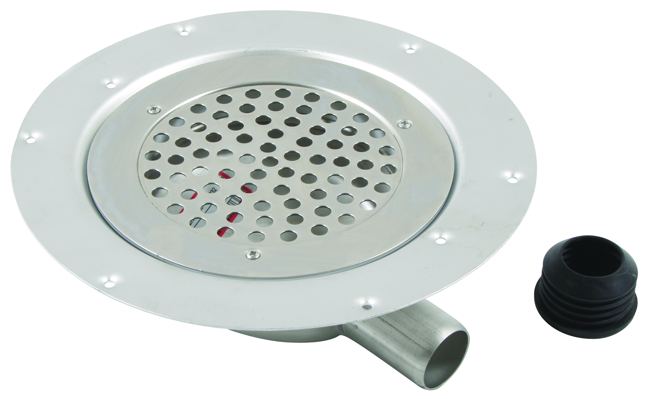 FLOOR DRAIN UNTRAPPED BLÜCHER 32mm HORIZONTAL CIRCLE
