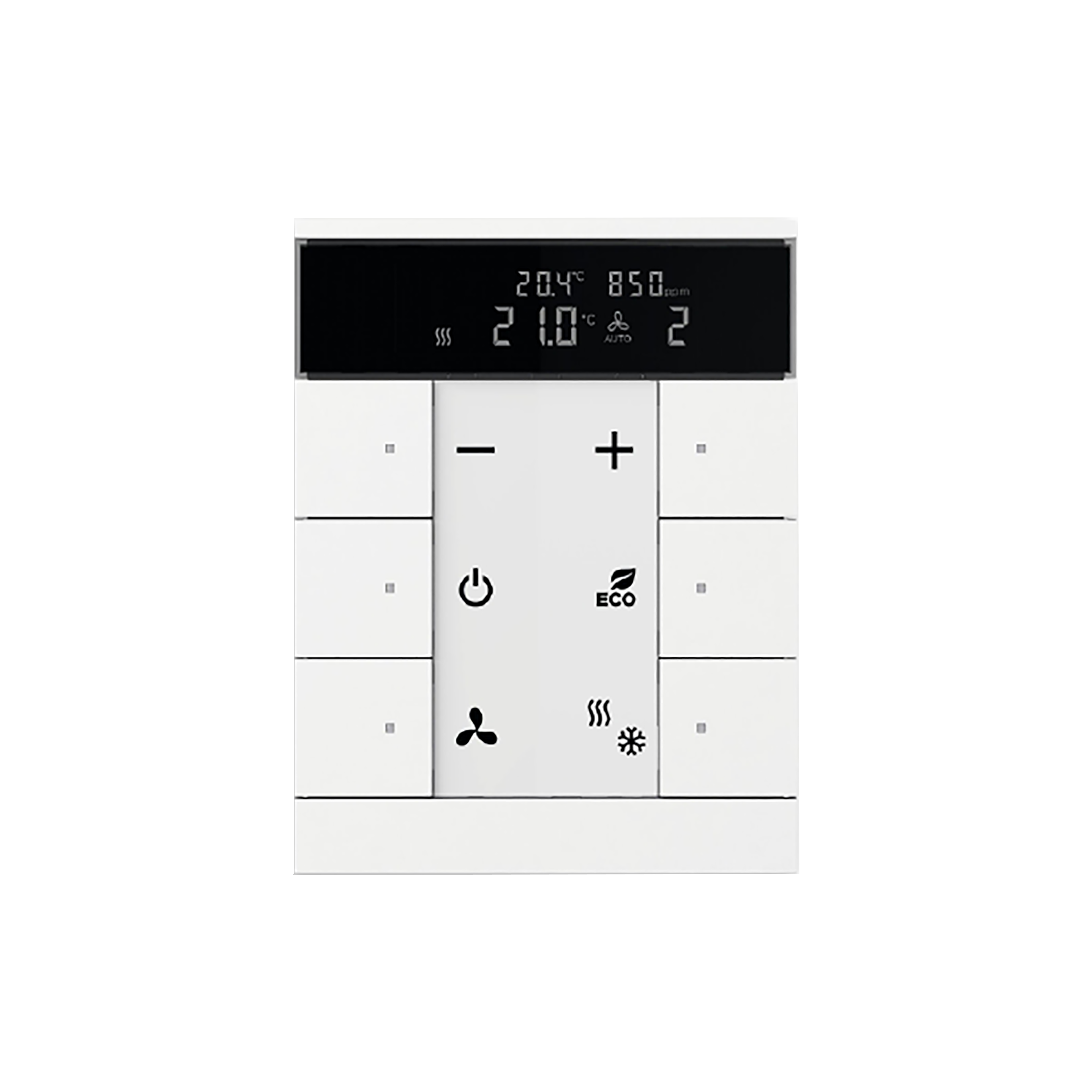 RUMSTERMOSTAT KNX 6-POL T CO2 RH% VIT