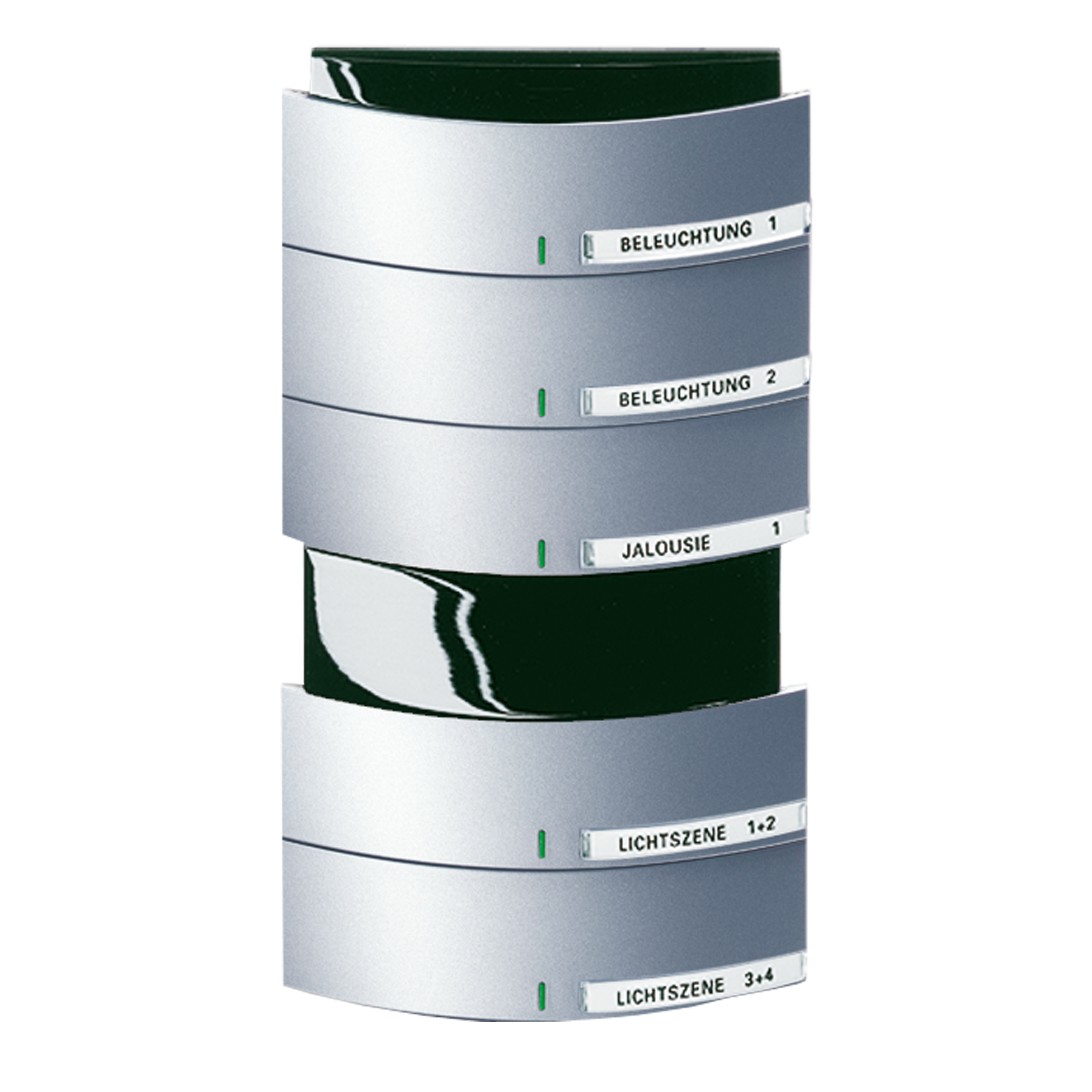 abb Push-button knx aluminium silver
