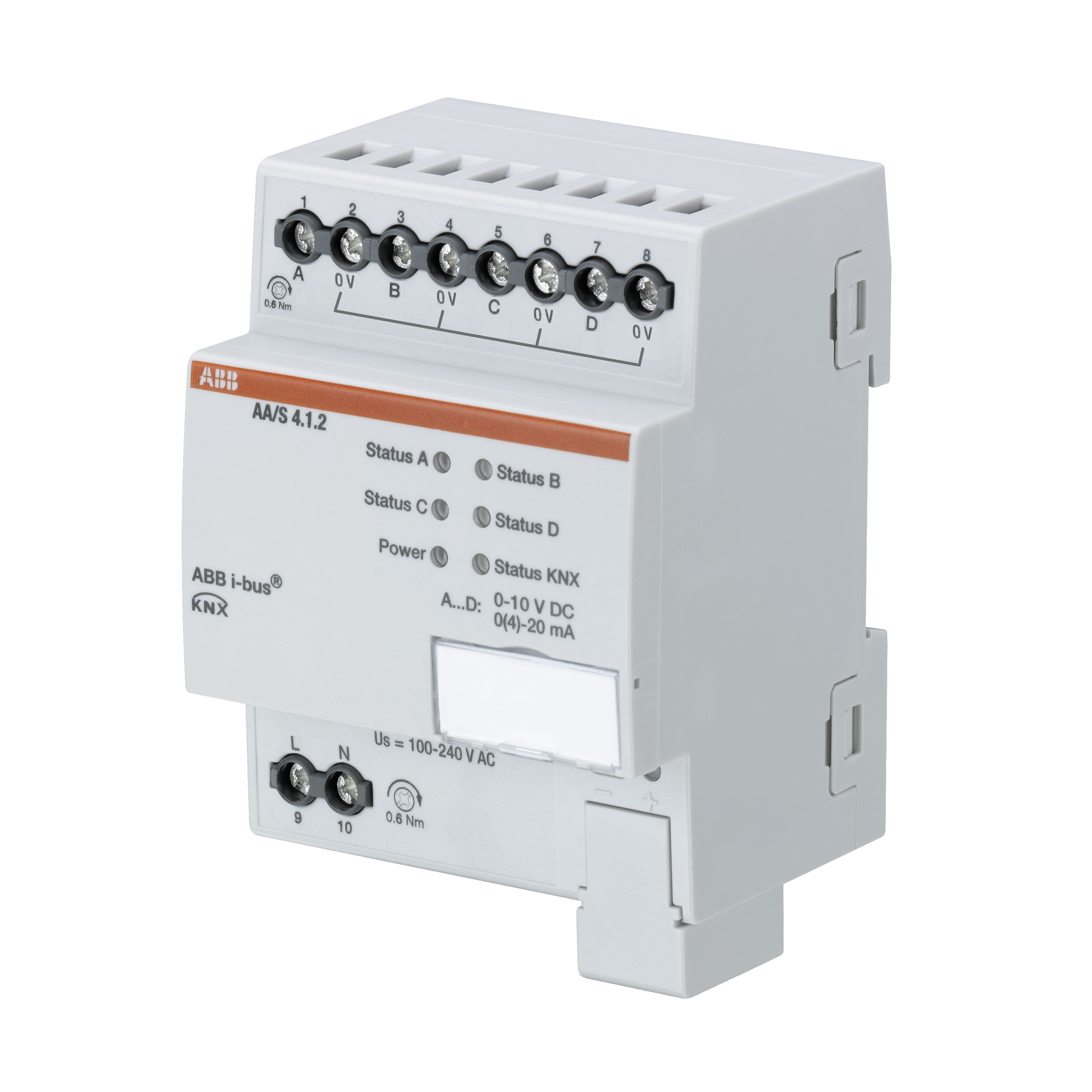 abb Lähtöyksikkö knx abb analogialähtö 4-kan, din