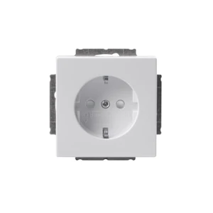abb Impressivo® innfelt enkel stikkontakt uten ramme hvit