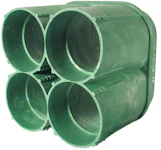 Overgang til 4stk 110mm 4-løps
