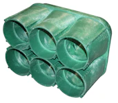 Overgang til 6st 110mm 6-løps
