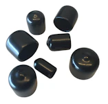 Endehette 25mm svart, 50st/pk