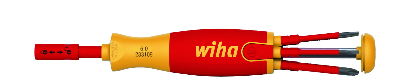 wiha Slimvario bithåndtak 1000v med 6 bits
