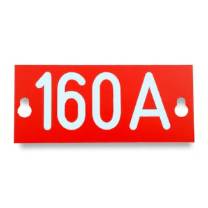 ensto Merkeskilt 160a, rød pem242.160r