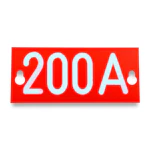 MERKESKILT 200A, RØD PEM242.200R