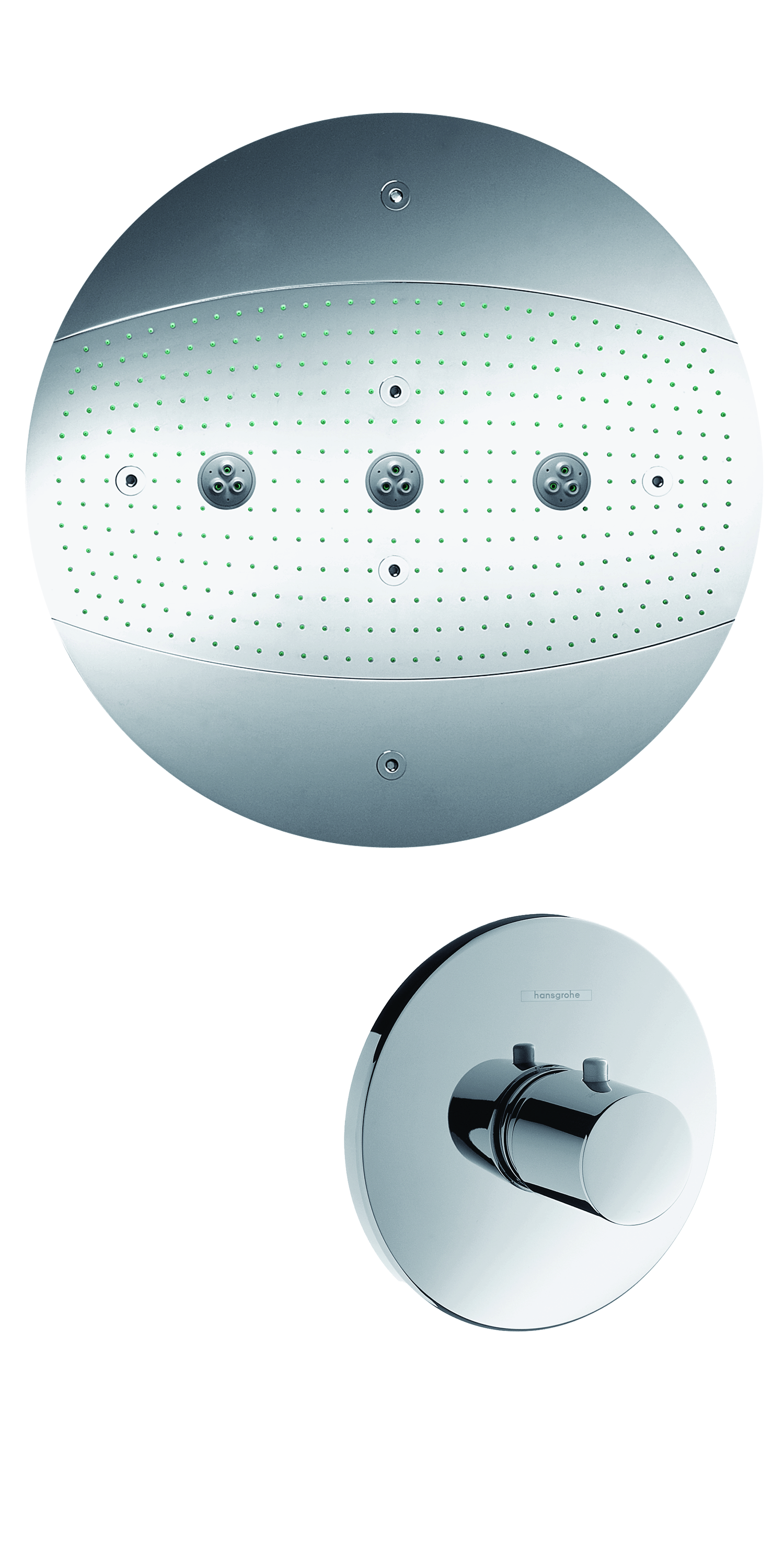 hansgrohe Overhead shower hansgrohe 28403000 rainmaker ilm. valoa