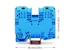 wago Terminal block 2-pole, cu 6-35 mm2, blue