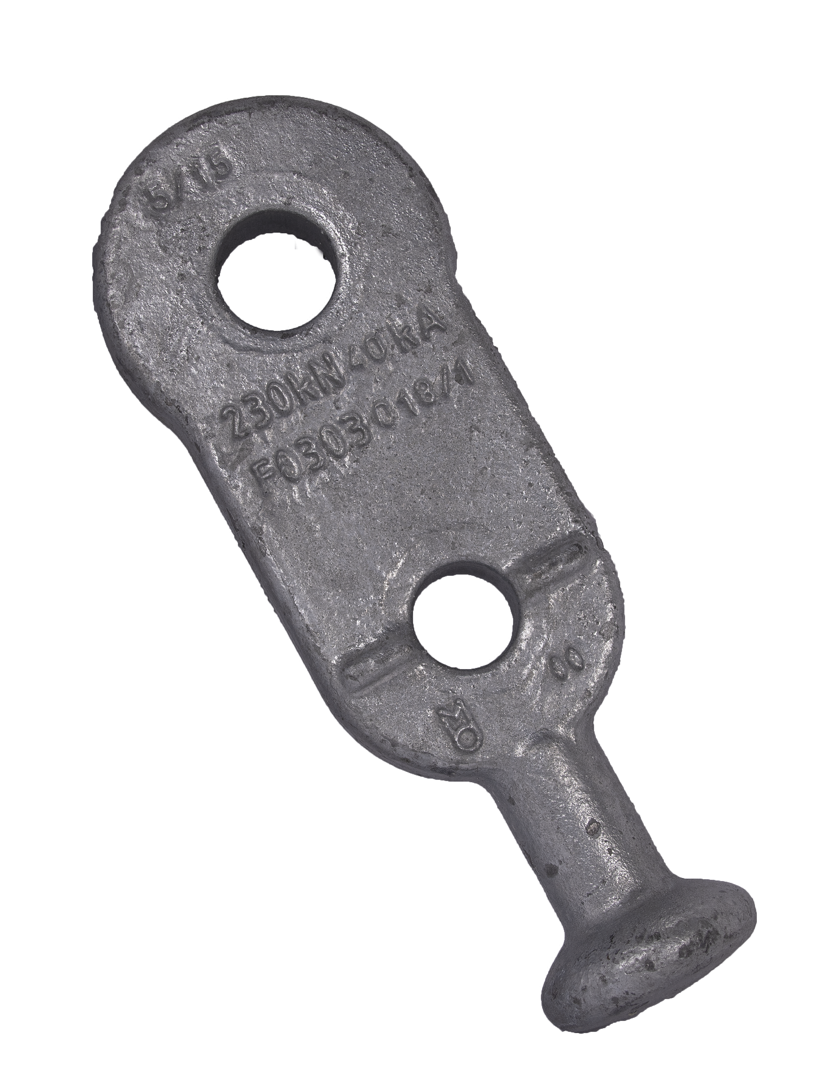 Kulebolt ovalt øye m/stamme 230 kN