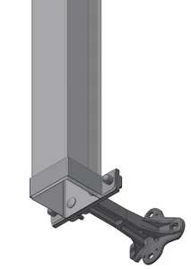 el-tjeneste Kabelnedføring 1xø83mm/2,6m kn12