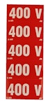 SKILT 400V SELVKLEBENDE S425 50 merker