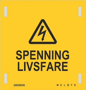 melbye Al-skilt 85x90 lavspent