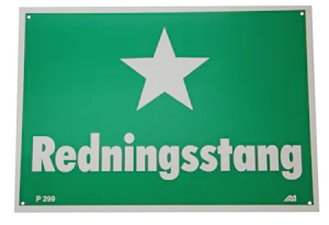 melbye Varselskilt "redningsstang" p 299