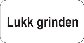 Lukk grinden