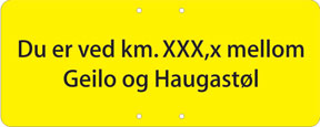 Du er ved km