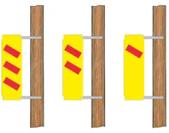Reflekterende krysningsskilt TYPE 1