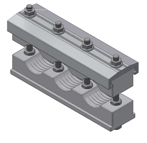 el-tjeneste Kabelklammer ksf322, forsterket 3-kabler ø22-42mm