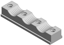 KABELKLAMMER K322 FOR 3-KABLER Ø22-42MM (EN HALVDEL)